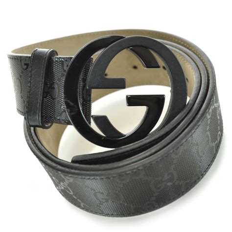 black imprime gucci belt|gucci black belt price.